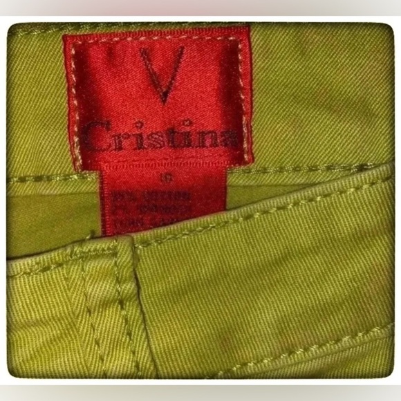 V Cristina Skinny Fit Jeans For Ladies in Green Size 10 - Picture 5 of 7